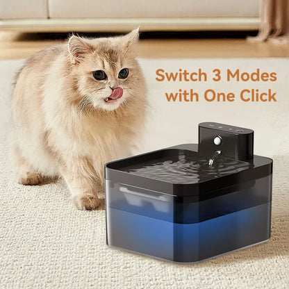 Pet Water Fountain 2.5L | Filtered Silent Dispenser  | Healthy Hydration for Cats & Dogs | USB Powered