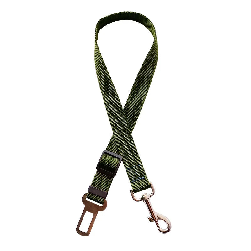Adjustable Pet Car Seat Belt – Safety Harness Lead Clip for Dogs and Cats Travel Protection