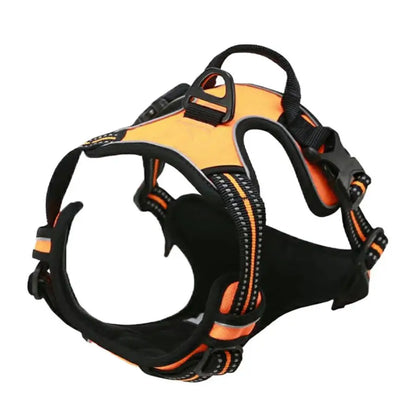 No Pull Dog Harness – Heavy Duty Reflective Front Clip Harness with Easy Control Handle for Large Dogs
