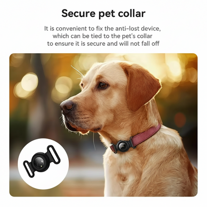 GPS Pet Tracker for Dogs & Cats – No Monthly Fee Smart Tracker Compatible with Apple Find My