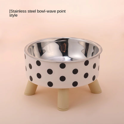 Elevated Cat Feeder Bowl Set – Raised Anti-Choking Food and Water Bowls with Stand for Cats and Small Dogs