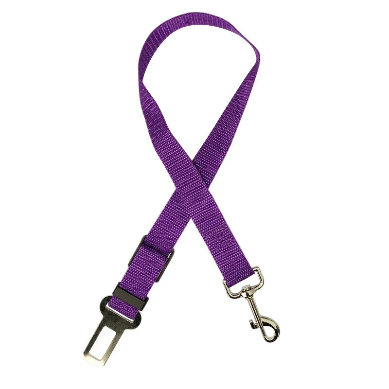 Adjustable Pet Car Seat Belt – Safety Harness Lead Clip for Dogs and Cats Travel Protection